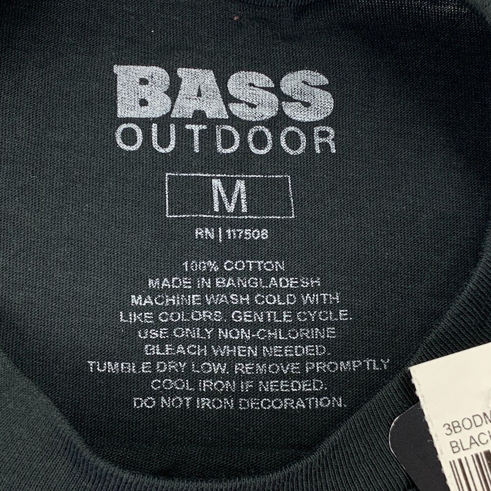 Bass Outdoor Mens Freeman Patriotic Graphic Cotton Short Sleeve T-Shirt Black M - Picture 4 of 4